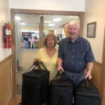 Marilyn and Gary Lynn are getting ready to Deliver Meals On Wheels.